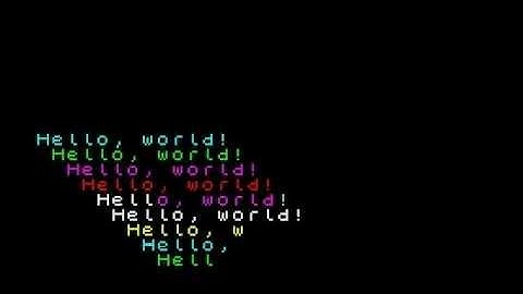 Ping-Pong HelloWorld with ZX Spectrum