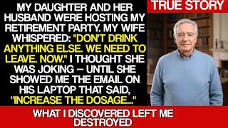 My Daughter Was Hosting My Retirement Party When My Wife Whispered, Don't Drink Anything. We're...