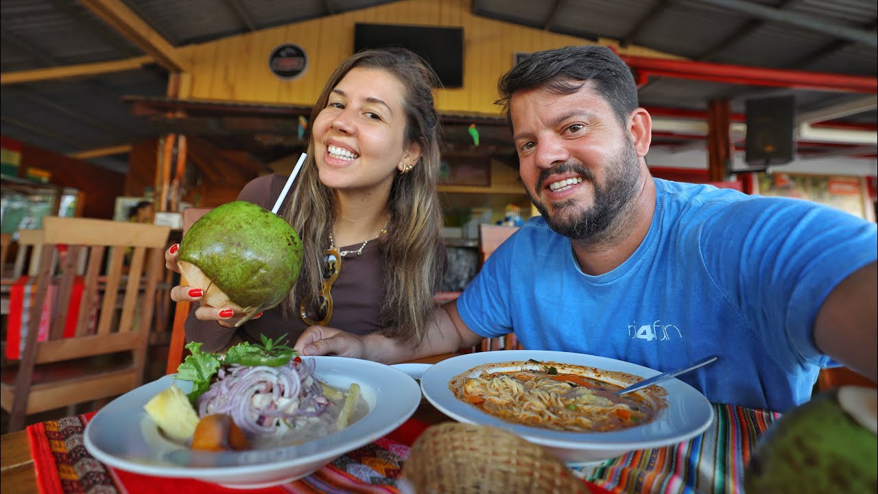 🥘 COMENDO na FRONTEIRA do ACRE com o PERU 🇵🇪 Iñapari | RIO4FUN