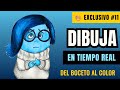 ???? Cómo Colorear a Tristeza ???? Intensamente | EN TIEMPO REAL • Del Boceto al Color - Ep.11