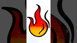 Creative Fire Flame Drawing 🔥 | DIY Art for Kids Guide