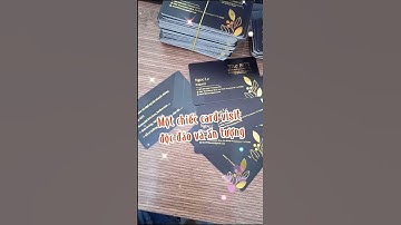 In card visit 2 mặt ép kim sang trọng✔️In name card bằng nhựa ấn tượng, độc đáo -VINADESIGN #shorts