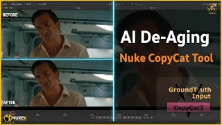 AI De-Aging: Seamless Facial Modification using Nuke's CopyCat Tool | ML / AI TOOLS | BAJRANGI VFX