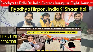 Ayodhya to Delhi Air India Express Inaugural Flight Journey | Maharishi Valmiki Airport Ayodhya.
