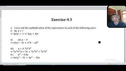 Class - 8, Algebraic Expressions. Ex-9.3