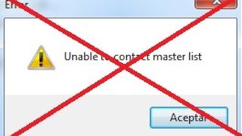 Como solucionar el error de vcmp "unable to contact master list"
