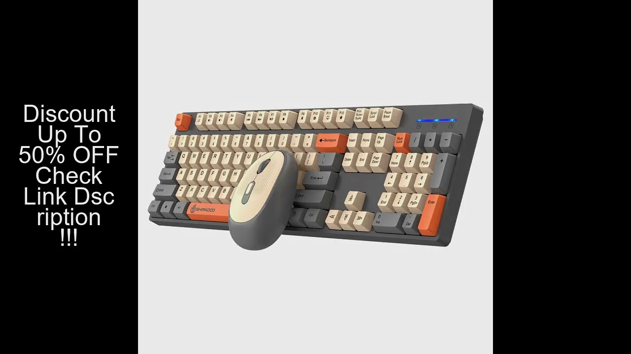 Shipadoo Wireless Keyboard and Mouse Combo Set Gaming Wireless Laptop Desktop Computer Office Access