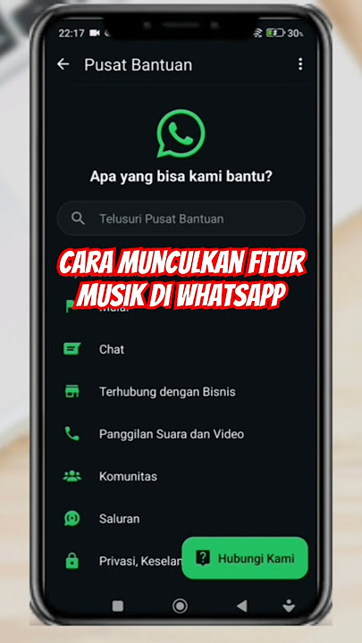 cara memunculkan fitur musik,lagu di whatsapp#shorts#azkachannel