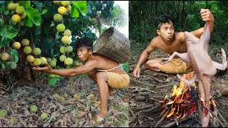 Survival In The Rainforest  santol & goose Eating deliciou