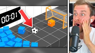 KI lernt Fußball spielen! ⚽️ (und bricht die Gesetze der Physik) | Fabiano reagiert