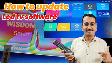 How to Update smart tv Software.Wisdom share smart tv.