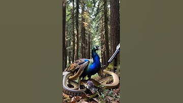 Python Attacks Peacock Shocking Forest Encounter! 🐍🦚⚠️" #youtubeshorts