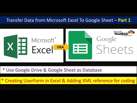 Transfer Data from Microsoft Excel To Google Sheet  - Part 1