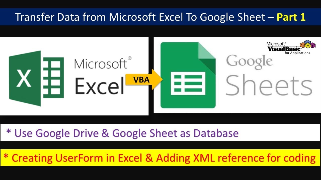 How do I push data from Excel to Google Sheets?