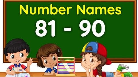 Numbers Name 81 - 90 || Learn Numbers Name from 81 - 90 with Spellings || Numbers Name ||counting ||