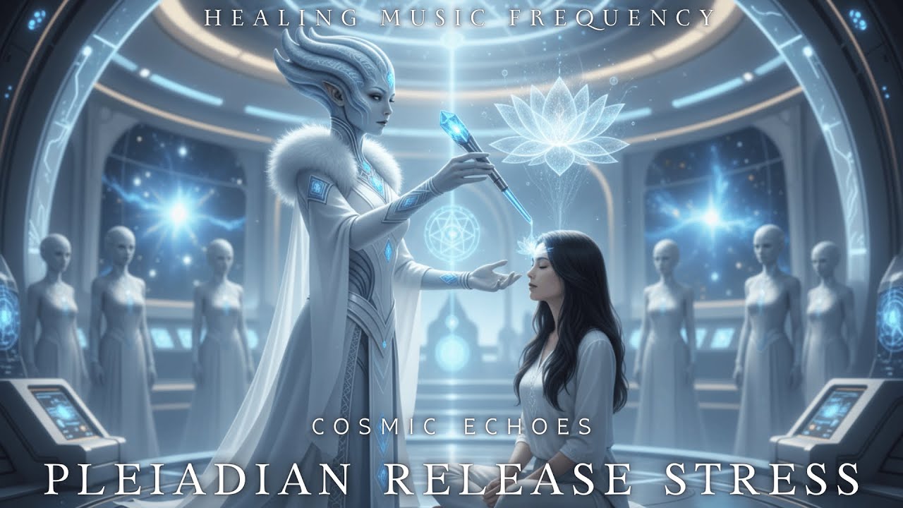 Cosmic Echoes Pleiadian Release Stress | Starseed Healing Music for ...