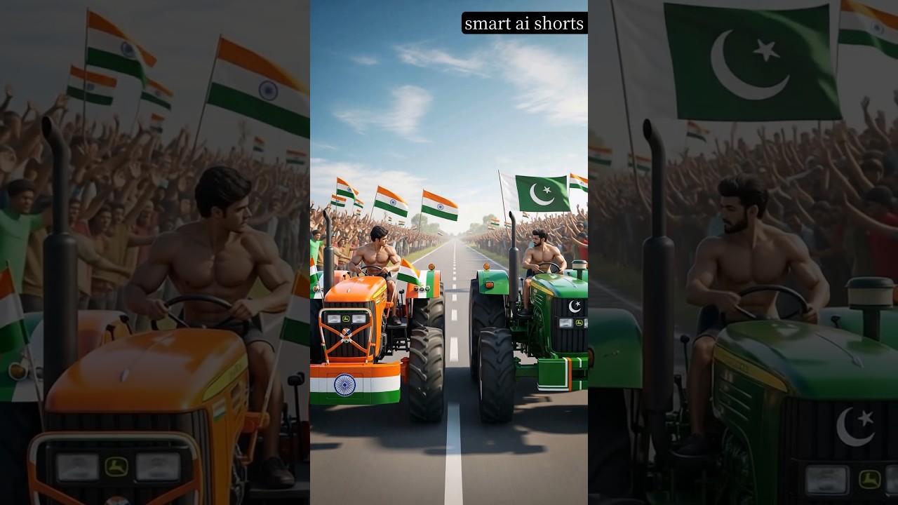 🚜The Ultimate Tractor Battle: India vs Pakistan
