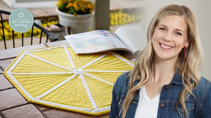 Make a "Lemon Squeeze-y" Table Topper with Misty on At Home with Misty! (Video Tutorial)