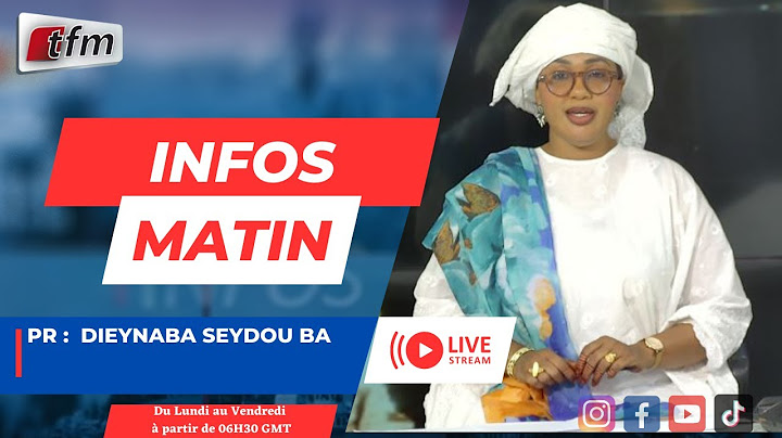 🚨 🚨 TFM LIVE :  Infos Matin  - Pr : Dieynaba Seydou BA - 27 Mars 2025
