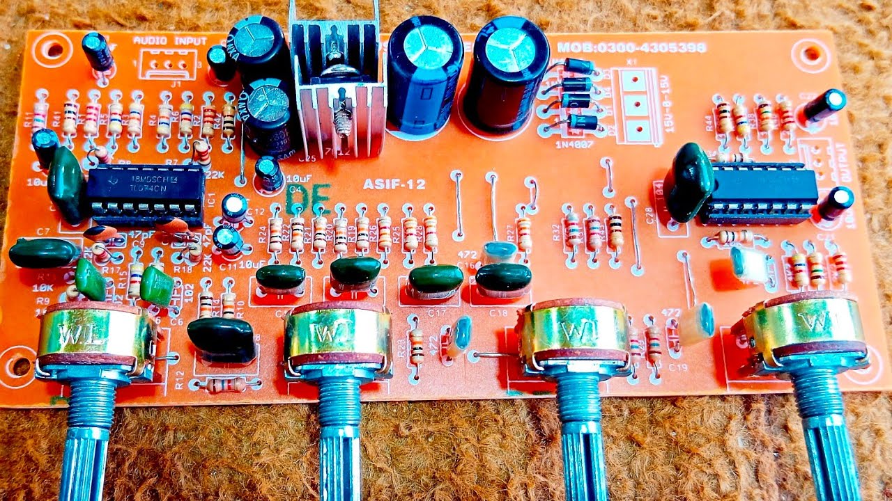 TL074 Dual IC Low Pass & High Pass Filter | Massive Bass Upgrade for ...