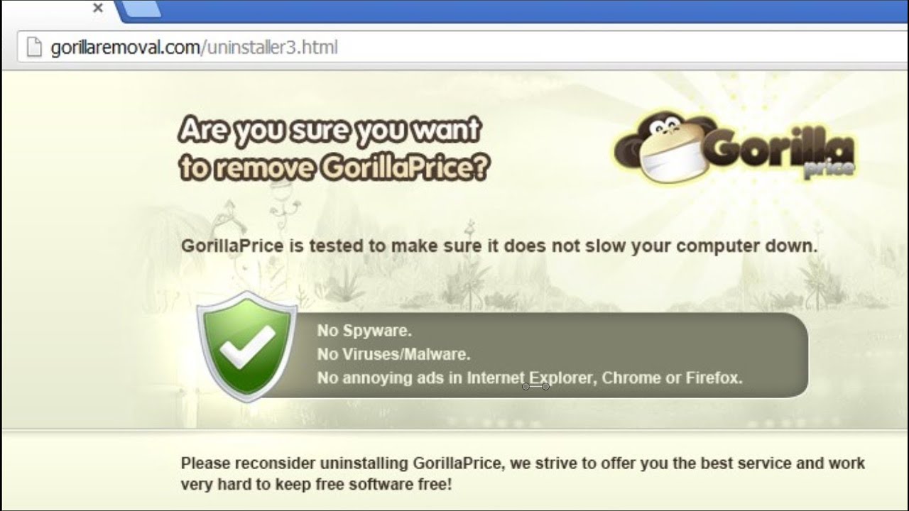 How do I remove gorillaprice?(Manual removal guide)