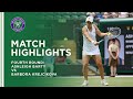 Ashleigh Barty vs Barbora Krejcikova | Fourth Round Highlights | Wimbledon 2021