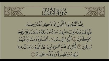 ( إِنَّمَا المُؤمِنُونَ ) سورة الأنفال