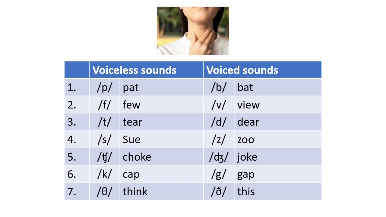 voiced speech sound meaning
