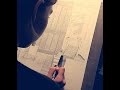 Educational drawing of the interior in parts for exams in the usa/Учебный интерьер для портфолио