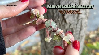 Celebrity Fairy & Fantasy Macramé Bracelet with a Stone Tutorial | PandaHall Collaboration Wealth