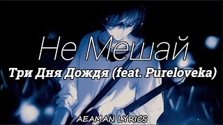 Три дня дождя (feat. Pureloveka) - Не Мешай | текст & lyrics