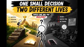 🔥 "One small choice. Two completely different lives. Which one are you building right now?"