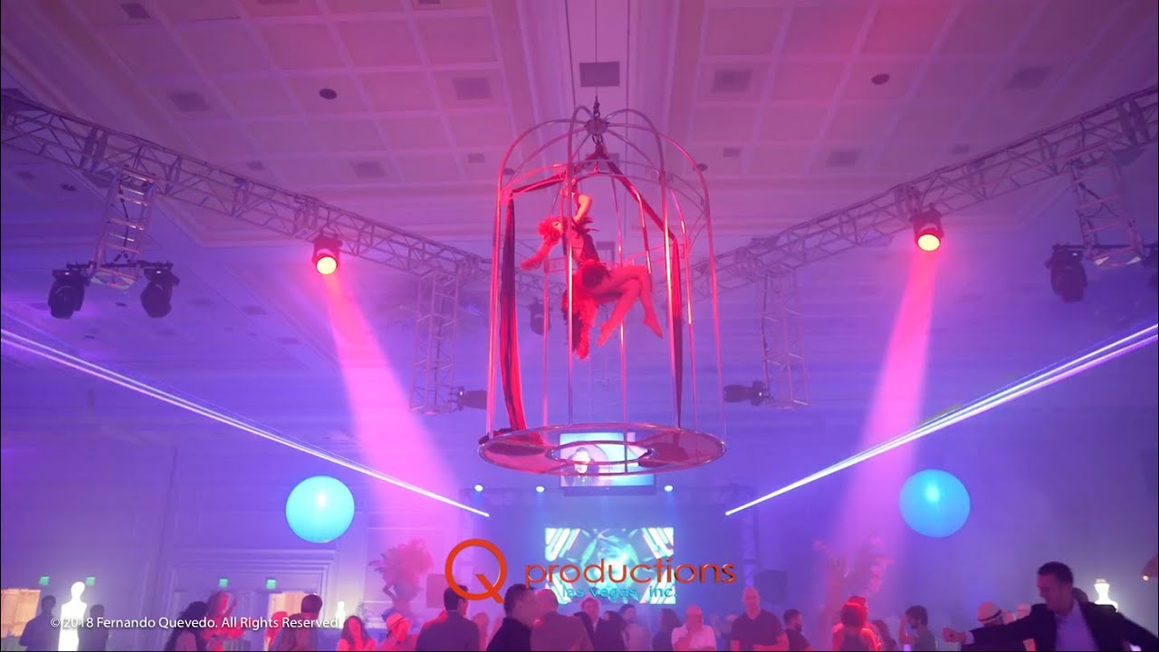 Aerial Birdcage by Q Productions Las Vegas YouTube