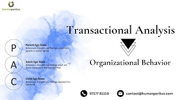 Transactional Analysis- Organisational Behaviour
