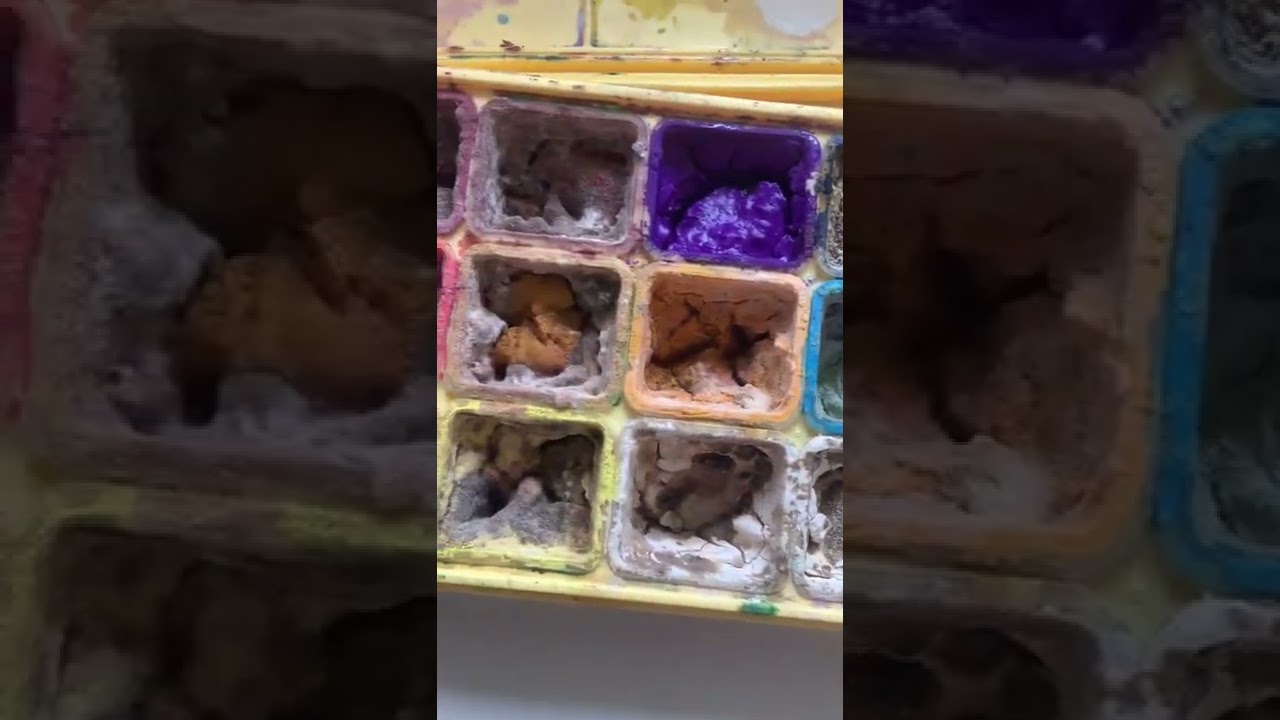 Mold Attack! Poor gouache paint 😭 