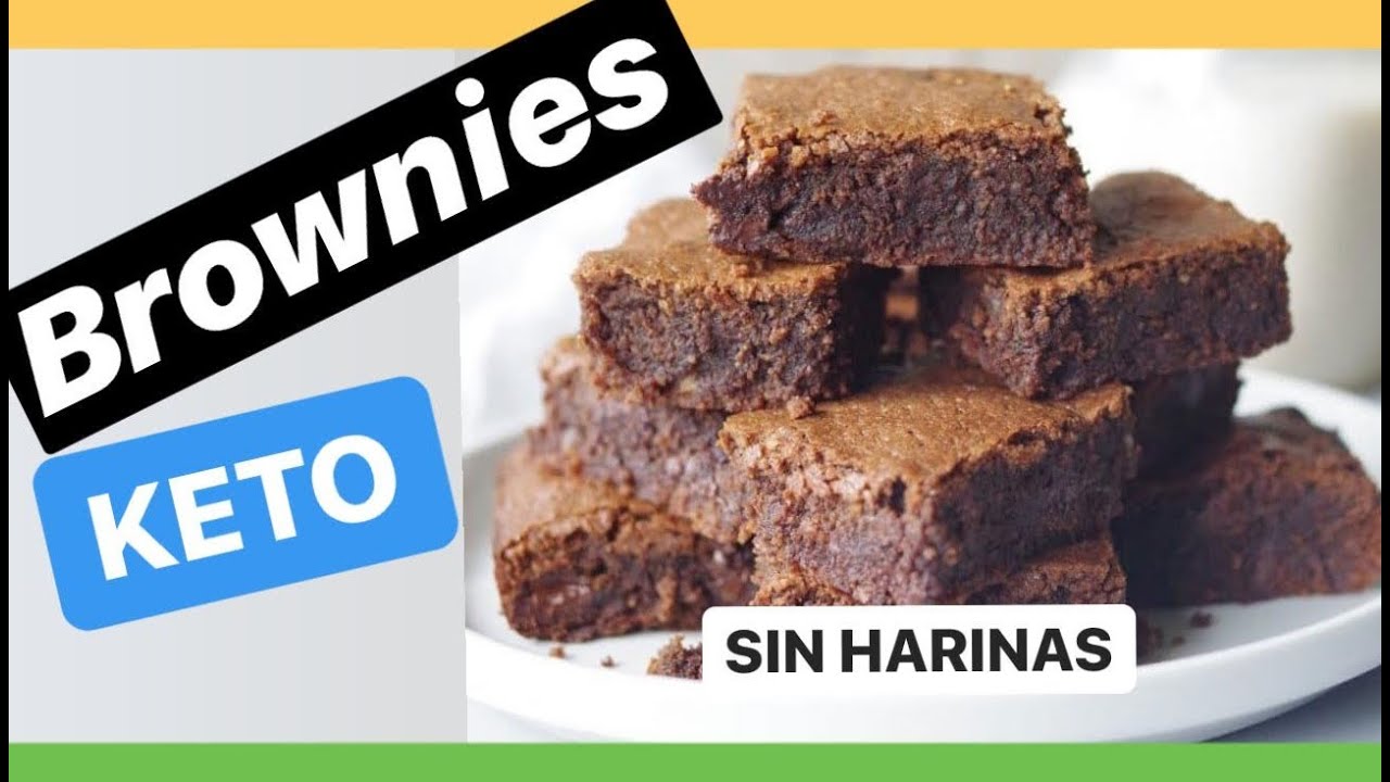 hacer BROWNIES KETO sin HARINA y AZUCAR bajos en carbohidratos