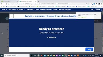 Equivalent expressions with negative numbers and variables