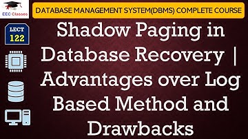 L122: Shadow Paging in Database Recovery | Advantages over Log Based Method and Drawbacks | DBMS