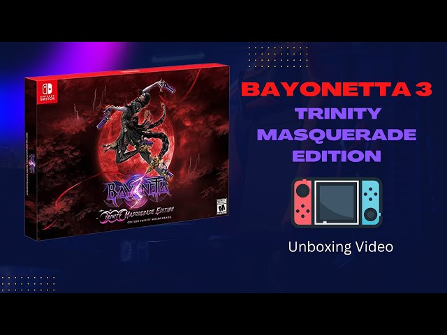 Bayonetta 3 Trinity Masquerade Edition unboxing (North America) 