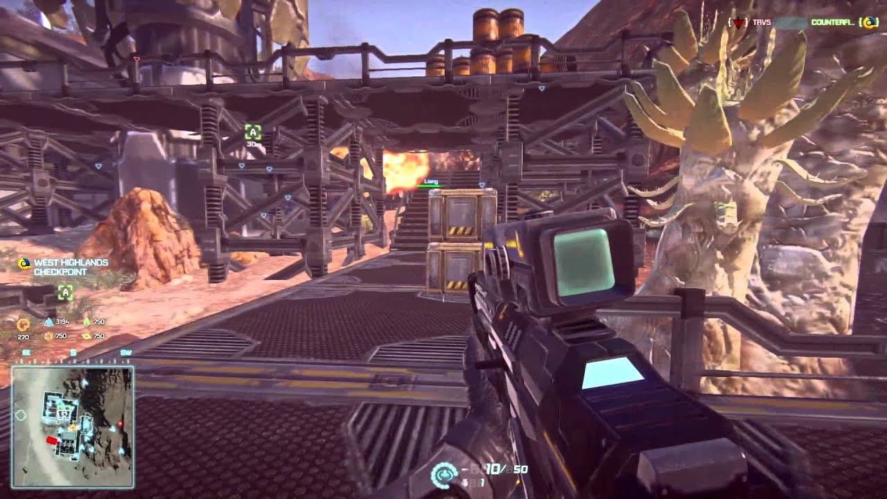 Planetside 2 Gameplay - Infiltrator(Sniper) and Heavy Assault Base Defense