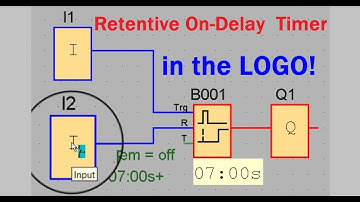 Siemens PLC - Retentive On-delay timer in the LOGO!