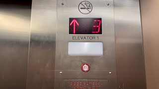 ANNOYING VOICE National/Kone? Traction Elevators at Bernie Field Parking Garage, Somerville, NJ
