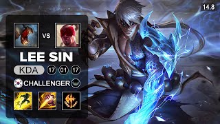 Lee Sin vs Fiddlesticks Jungle - KR Challenger - Patch 14.8 Season 14