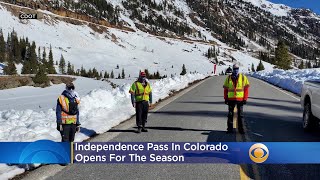 Independence Pass In Colorado Opens For The Season ... A Little Bit Late
