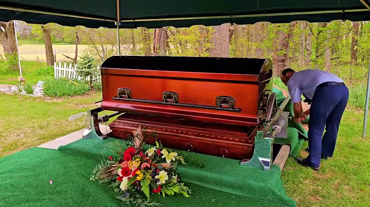 Sealing a Clark Steel Burial Vault