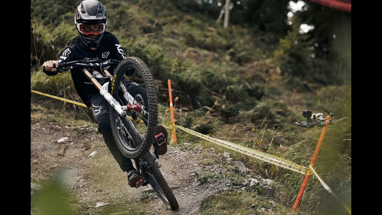 Jérôme Caroli vs. FPV Drone | Verbier Bike Park