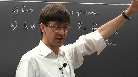 Solid State Physics - Lecture 11 of 20
