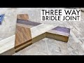 Making a Three Way Bridle Joint