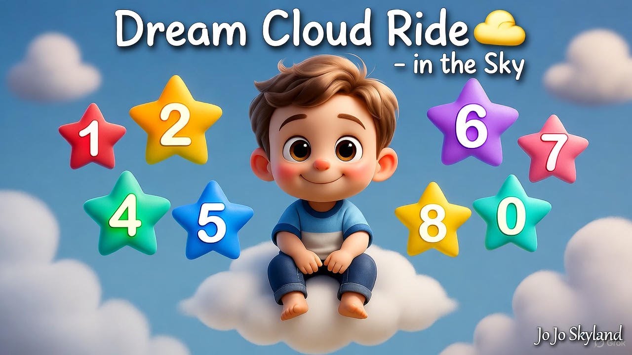 Dream Cloud Ride ☁️ | Soothing Kids Song & Nursery Rhyme | Gentle Sky Adventure