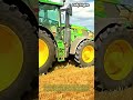 대형 건초 더미 자동 수거 및 적재 작업 #worker #process #agriculture #farming #tractor